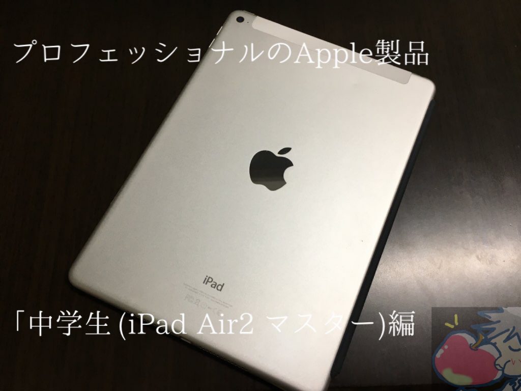 プロフェッショナルのapple製品 中学生 Ipad Air 2マスター編 Apple信者１億人創出計画