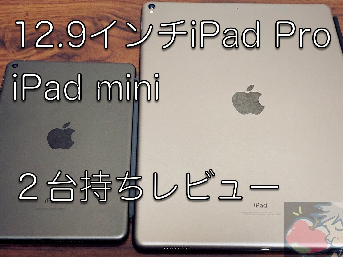 最高の組み合わせ？12.9インチiPad ProとiPad miniの２枚持ちレビュー